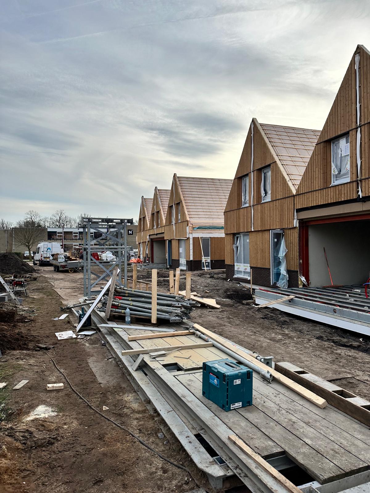 Werkfoto 1 van de verbouwing in Harderwijk: Bouw van 10 woningen