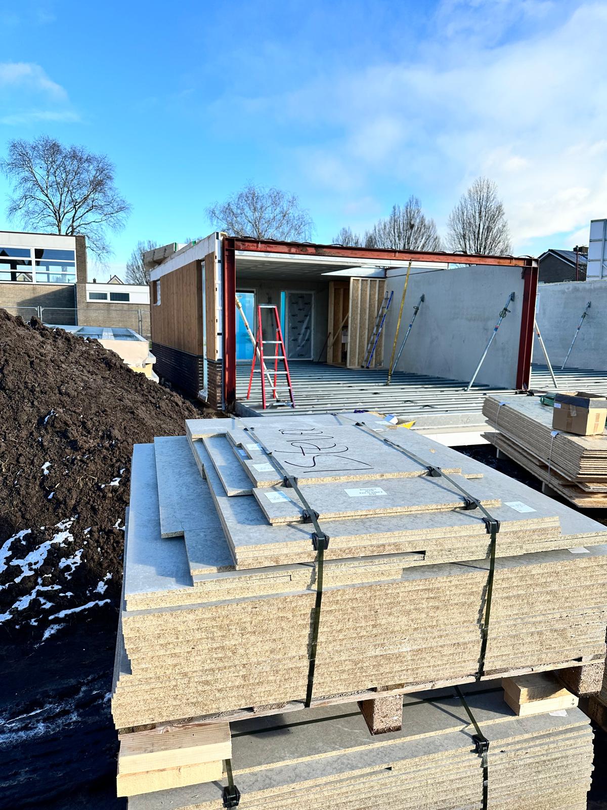 Werkfoto 2 van de verbouwing in Harderwijk: Bouw van 10 woningen