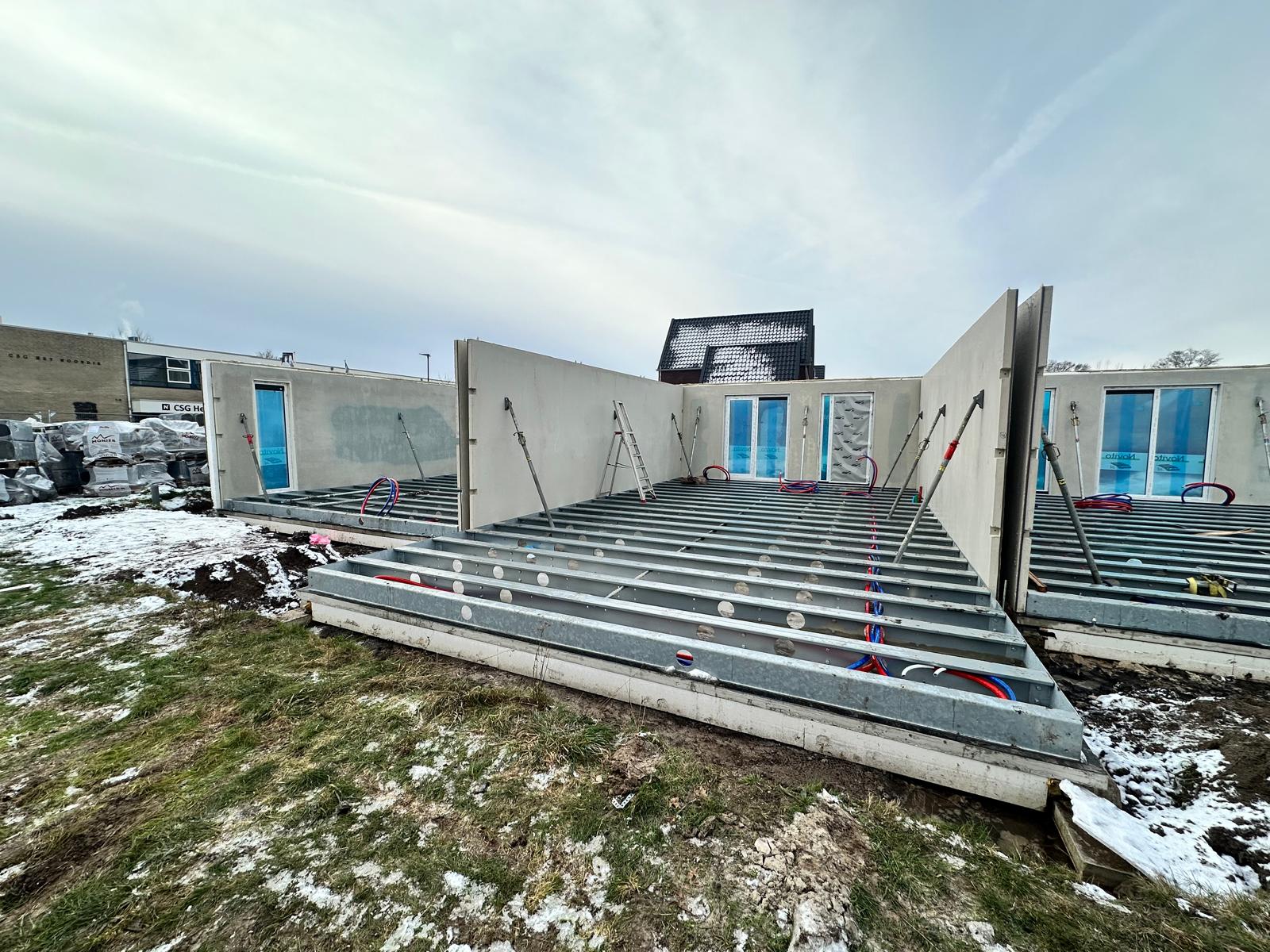 Werkfoto 4 van de verbouwing in Harderwijk: Bouw van 10 woningen